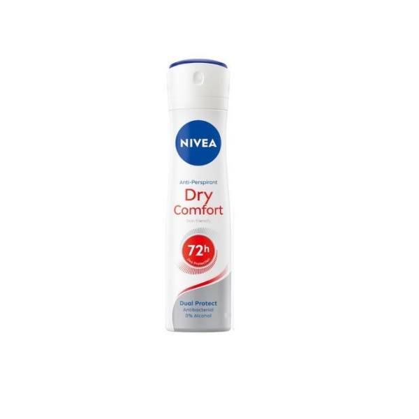 Dry Comfort Anti-perspirant Spray For Women - 72h - 200ml x 2.
