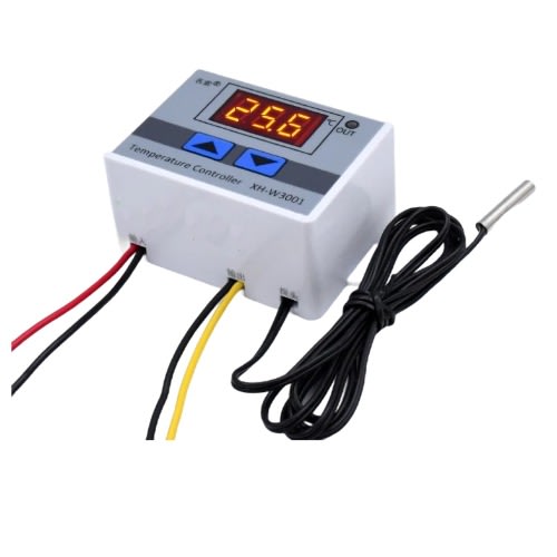 2 Pezzi Termostato Digitale W3001 Con Sonda Impermeabile – Regolatore Di Temperatura 110V-220V, Modulo Con Chip Industriale Per Incubatrici E Climatizzatori