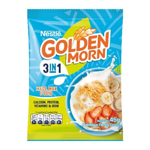 Nestle Golden Morn Cereal 3 In 1 - 45g X 10 Pcs.