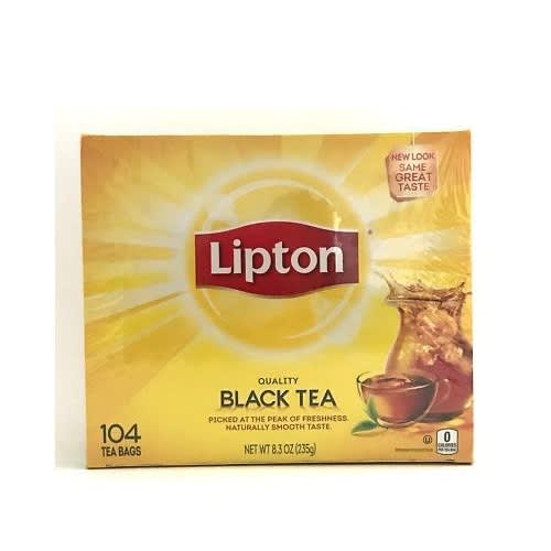 Lipton America's Favourite Black Tea - 104 Tea Bags.