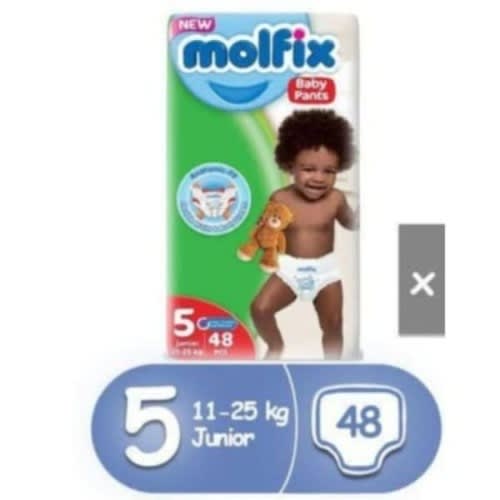 Molfix Pants - Size 5 - Junior Pack - 48pieces.