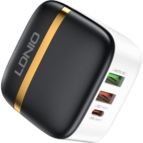 Ldnio A3513q 32w Pd + Qc3.0 Dual Usb Charger + Iphone Cable.