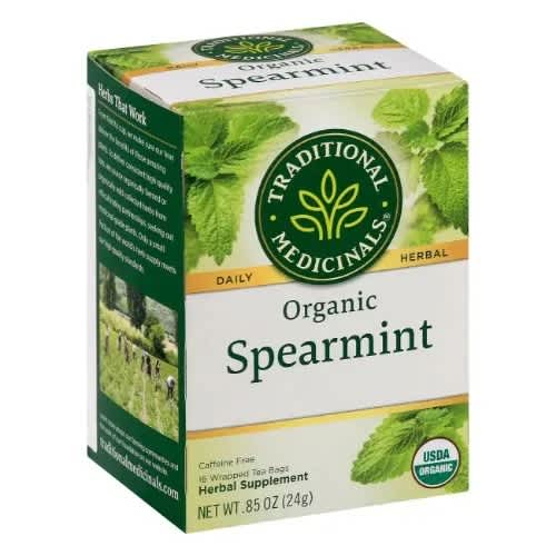 Traditional Medicinals Organic Spearmint Tea -16 Teabags.