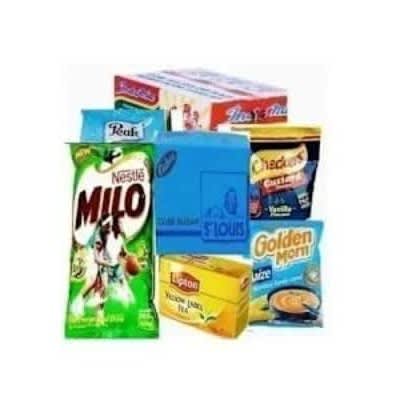 Groceries Bundles -  Indomie - Peak Milk - Custard - Lipton - Milo - Golden Morn.