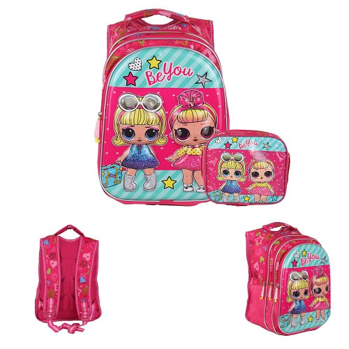 Unique School Bag With Lunch Box Pink Konga Online Shopping