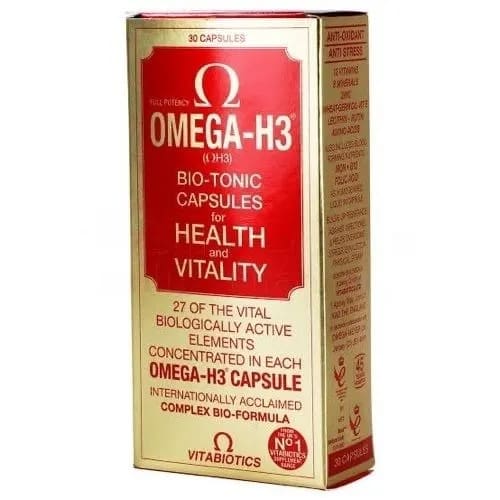 Vitabiotics Omega H3 Bio-tonic Capsules For Health And Vitality-30 ...