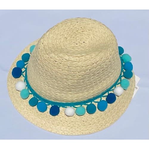 Primark Girls Straw Hat With Blue Balls 6341387 Konga Online