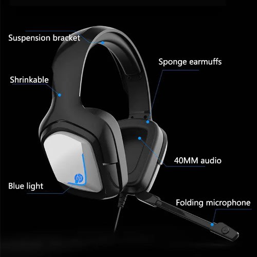 HP H220gs USB Noise Cancellation Gaming Headset With Microphone