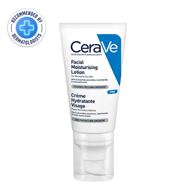 Cerave Facial Moisturizer For Normal Dry Skin W/3 Essential Ceramides, Niacinamide & Hyaluronic Acid - 52ml.