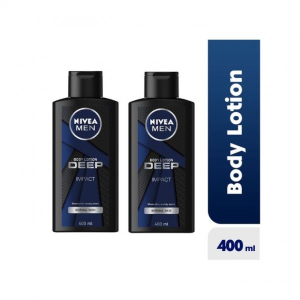 Men's Deep Impact Body Lotion - 400ml - Pack Of 2.
