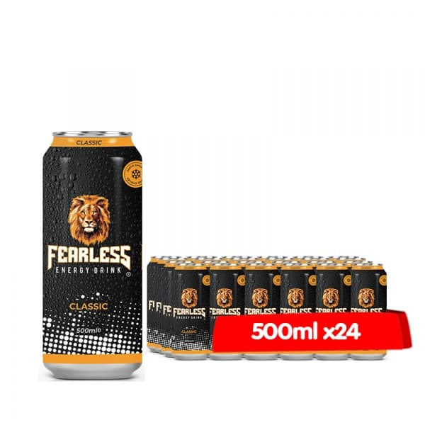 Fearless Can Energy Drink - Classic - 500ml X 24.