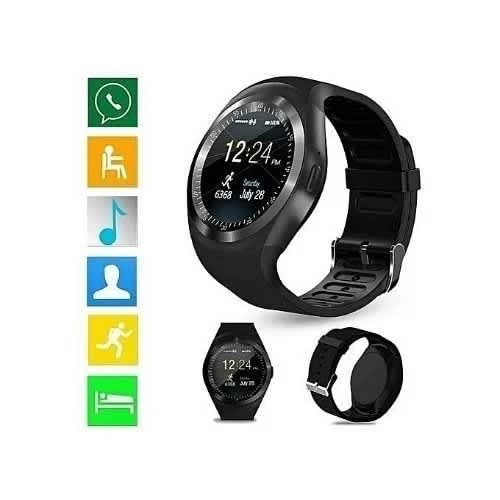 Y1 Smartwatch With Sim Card Memory Card Slot Black Konga Online Shopping