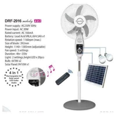 prabha rechargeable fan