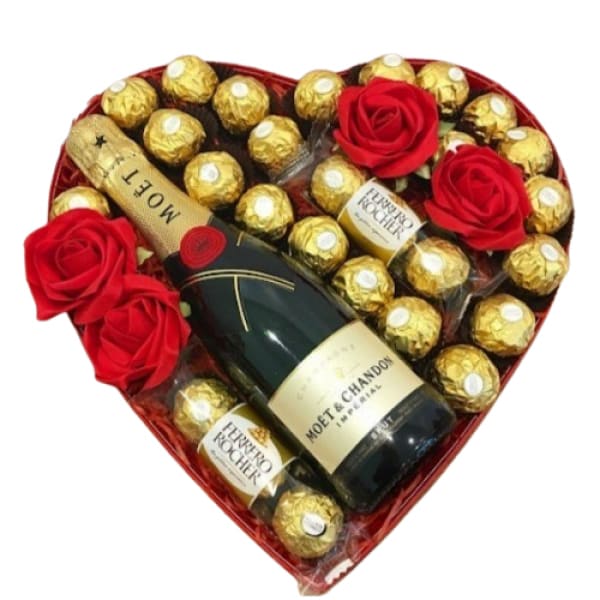 Charming Moet & Chandon Lovers Valentine Gift Box | Konga Online Shopping