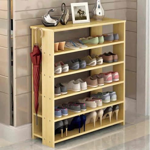 Multi layers Wooden Shoe Rack 5 Layers 20 Shoes Konga Online Shopping