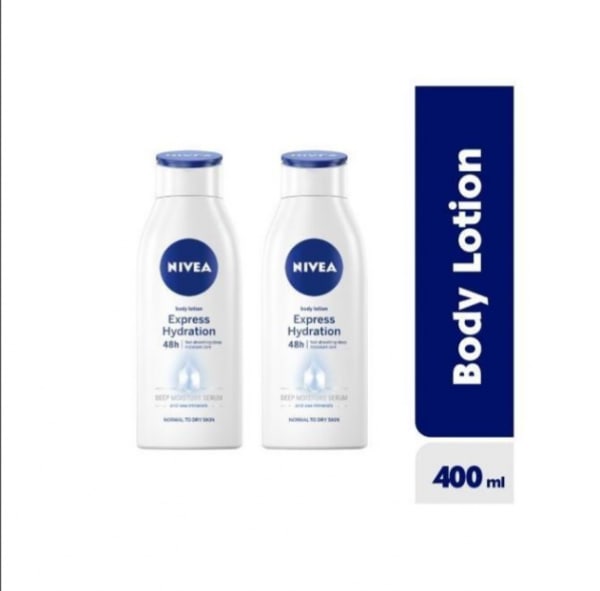Nivea Express Hydration Body Lotion For Women - 400ml - Pack Of 2.