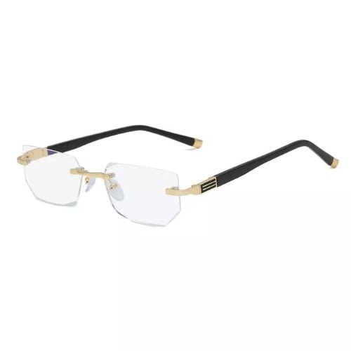 Anti Blue Light Glasses For Screens -Black & Gold Frame.