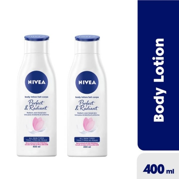Perfect & Radiant Body Lotion For Women - 400ml - Pack Of 2.
