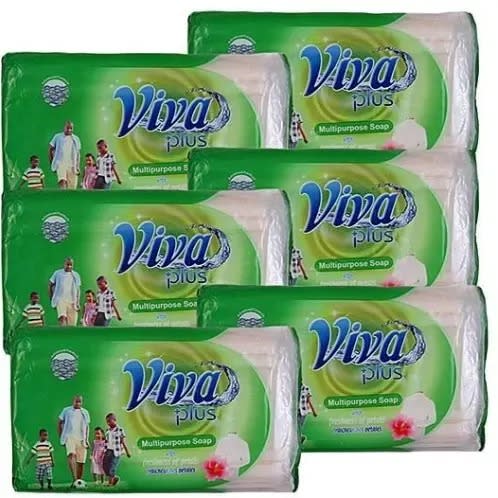 Viva Multipurpose Soap - 130g - 6 Pieces.