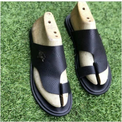 Men Toe Slippers Black Konga Online Shopping