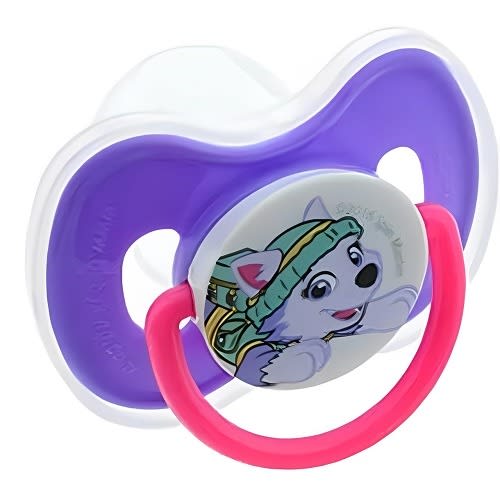 Nickelodeon Paw Patrol Everest Orthodontic Baby Pacifier With Cover 0m+ - Purple.