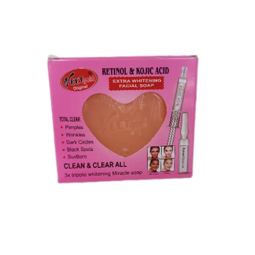 Veet Gold Retinol & Kojic Acid - Extra Whitening Facial Soap - 100g.