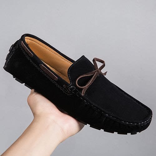 Men s Italian Suede Shoe Black Konga Online Shopping