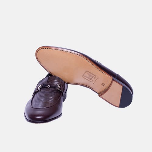 Moreschi Stamp Leather Brown Shoe Konga Online Shopping