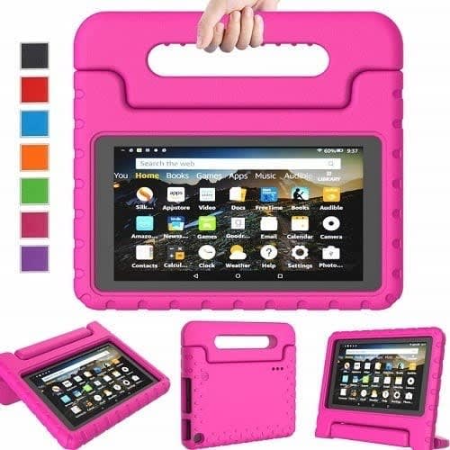 Amazon Fire Kid's Educational Tablet With Alexa - 7" - 1GB RAM - 16GB ROM + Pink Pouch.