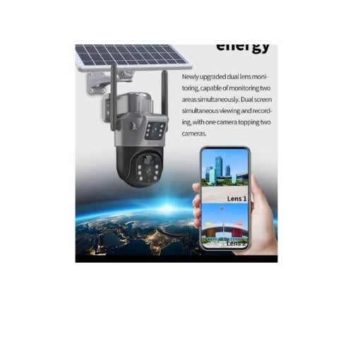 Dual Lens Solar Powered Smart Alarm Ptz Security Camera | Konga Online ...