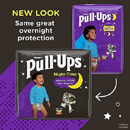 Pampers Boy Easy Open Training Pants 2t3t, Pullups Nighttime 68