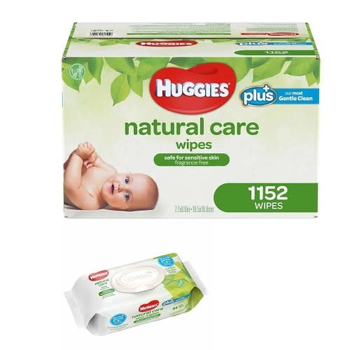 Jumia Huggies Natural Care Wipes 1152 Count Baby Wipes, Natural