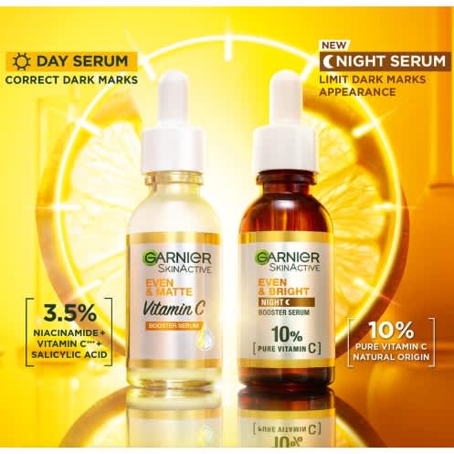 Garnier Day And Night Serum Bundle Set..