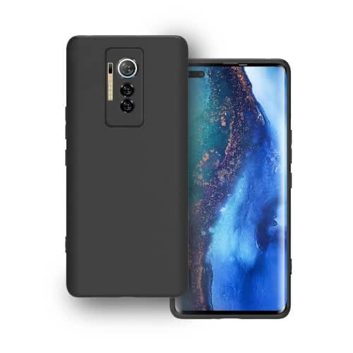 Silicone Back Case With Screen Protector For Tecno Phantom X