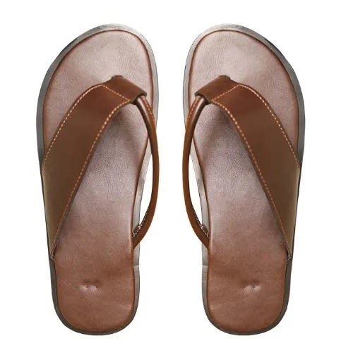 Palm Leather Slippers Brown 6160462 Konga Online Shopping
