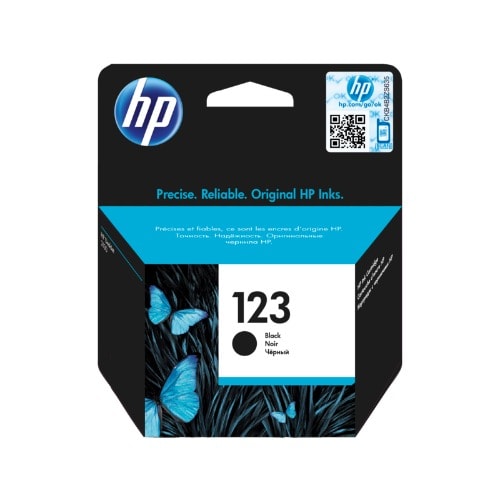 Hp 123 Black Original Ink Cartridge - F6v17ae.