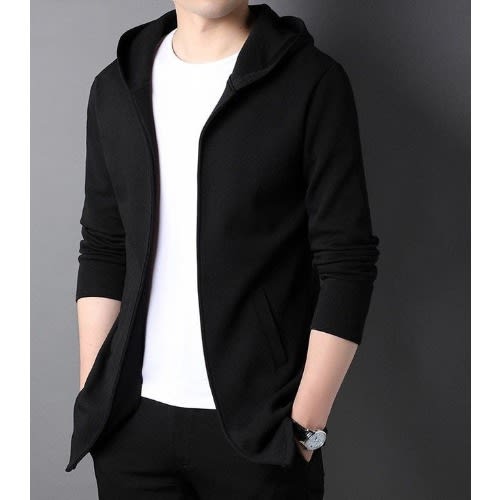 Men's Black Hoodie Sweat Shirt.