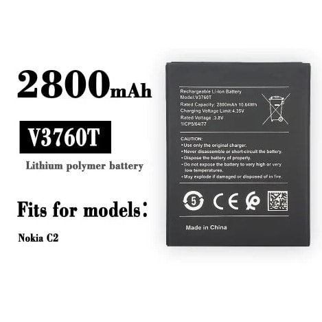 Replacement Battery For Nokia C2 V3760t 6387069 Konga Online