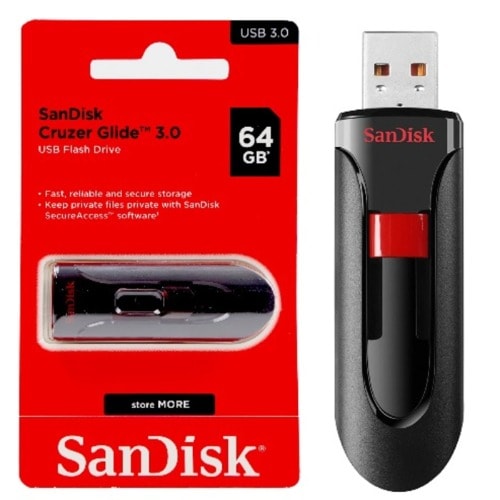 SanDisk Cruzer Glide 3.0 Chiavetta USB 64 GB - Usata In Buone Condizioni