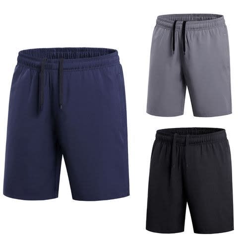 Men Shorts  -3 In 1 -Grey+ Blue +Black.