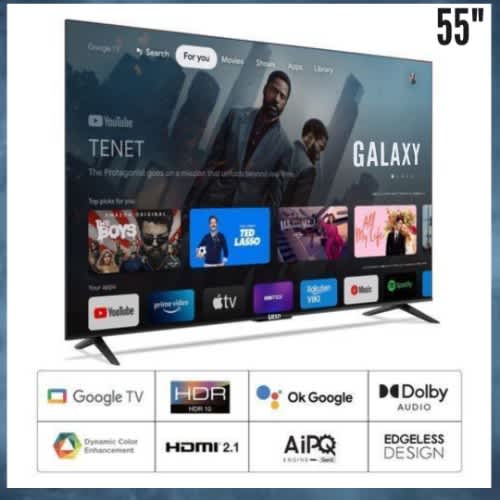 Galaxy 55" Inches Smart Uhd Bluetooth ( Netflix + Youtube + Cast).