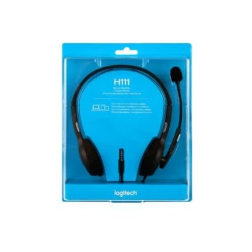 Logitech H111 Wired Stereo Headset With Microphone And Noise