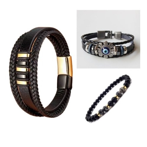 Unisex  Bracelets- 3 Sets.