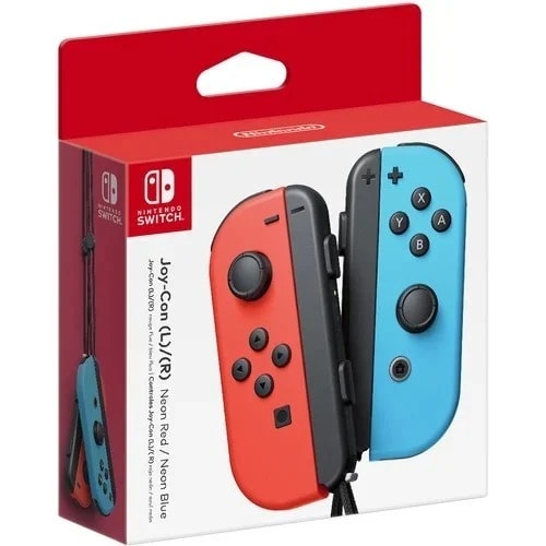 Nintendo Switch Joy-Con Controllers - Neon Red & Blue.