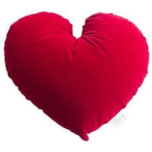 16"x17" Heartshapped Pillow.