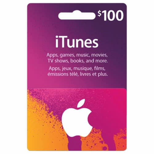 iTunes Gift Card US- $100.