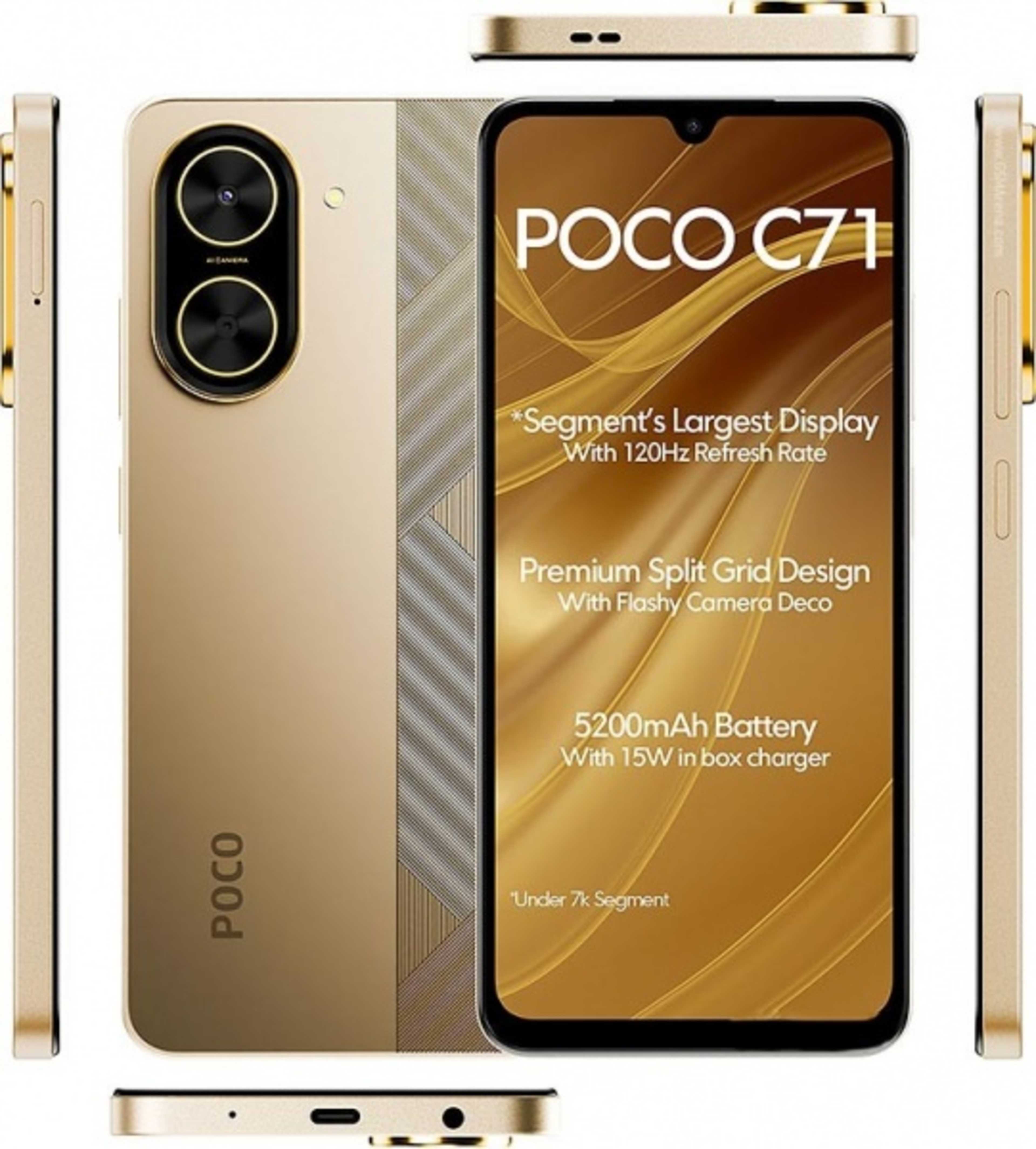 Xiaomi Poco C71- 6.88"- 4gb Ram - 128gb Rom- 50mp -5...