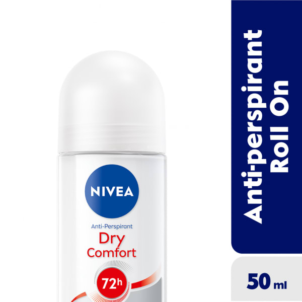 Nivea 	 Dry Comfort Antiperspirant Roll-on For Women - 72h - 50ml.