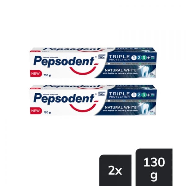 Pepsodent  Triple Protection Complete Toothpaste - 130g Twin Pack.