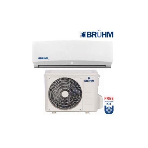 Bruhm Split Air Conditioner - 1HP  + Free Installation Kit.